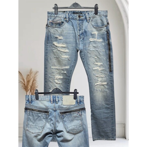 Cult Of Individuality Rebel Straight Men's W34 L34 Japanese Selvedge Denim Jeans - Picture 1 of 16